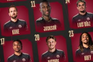 你的頭頂怎么尖尖的拜仁首發(fā)圖，杰克遜頭部比隊友“大一號”