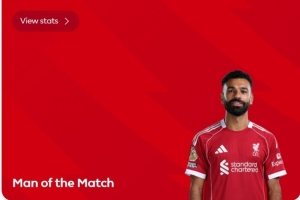 斬獲進(jìn)球！薩拉赫當(dāng)選利物浦2-3布倫特福德球迷票選最佳球員