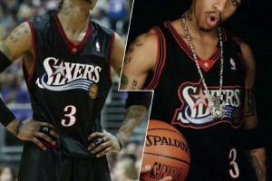 76人黑白紅經(jīng)典球衣下賽季回歸！想起了艾佛森大戰(zhàn)OK的年代