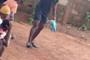 這里的足球很純粹！奧納納回到喀麥隆，在泥地里和老鄉(xiāng)們踢球