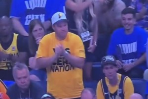 今天比你男人硬！哈利伯頓女友客場看臺狂噴垃圾話