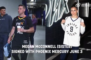 麥康奈爾一家都會打籃球！妹妹在前幾日正式簽約WNBA水星