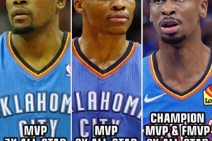 雷霆隊史最佳三選一？杜蘭特&威少&亞歷山大雷霆時期數(shù)據(jù)榮譽大對比