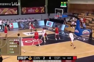 黃金一代！楊瀚森U19世界杯對陣西班牙14分9籃板5帽集錦！