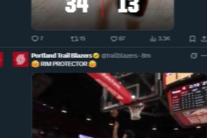 相當(dāng)重視！楊瀚森首節(jié)表現(xiàn)驚艷，開(kāi)拓者官推全是關(guān)于小楊的鏡頭！