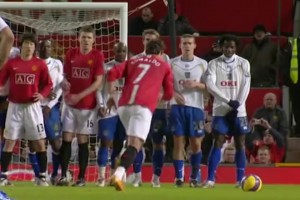 C羅電梯球曼聯(lián)巔峰之作！弗格森：這球沒(méi)有門將能撲出！