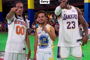 菲律賓詹姆斯+庫(kù)里+克拉克森，這三個(gè)加一隊(duì)什么水平