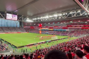 傳統(tǒng)文化！阿森納vs熱刺賽前進(jìn)行舞龍舞獅表演