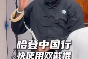 登哥這小表情哈登中國行第一天，就用上了雙截棍學(xué)中國功夫
