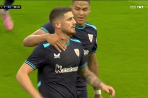 畢巴1-1扳平利物浦！桑謝特禁區(qū)內(nèi)無人盯防打門得手！