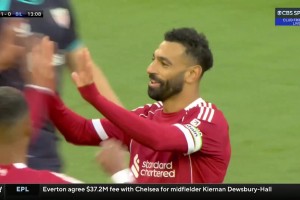 ?；倏讼碌讉髦兄?！薩拉赫推射破門！利物浦1-0領(lǐng)先畢巴！