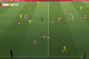 槍手兩球落后！黃潛兩連擊艾永后點(diǎn)補(bǔ)射破門！