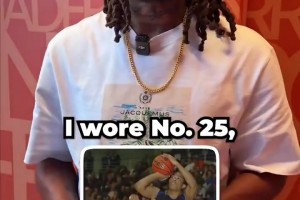 號(hào)碼淵源？羅斯：我們高中最強(qiáng)者才穿25號(hào)，但穿1號(hào)后改了打法