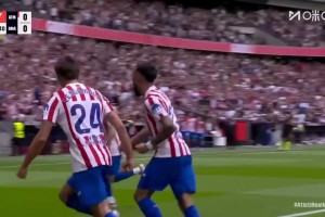 沒(méi)防住??！小西蒙尼助攻勒諾爾芒頭球破門，皇馬0-1落后馬競(jìng)！