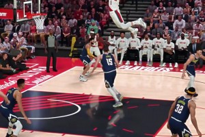 這操作有點(diǎn)離譜了網(wǎng)友2K模擬楊瀚森各種逆天暴扣打爆約基奇