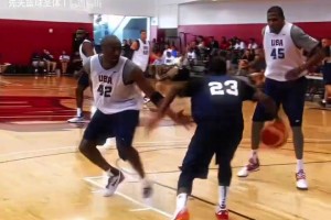 這運球能教給弗拉格嗎？歐文當(dāng)年夢之隊訓(xùn)練賽秀翻一群全明星！
