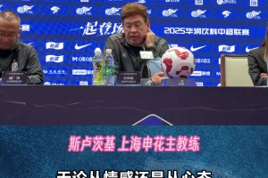 申花賽前發(fā)布會，斯盧茨基:希望球隊不再犯錯